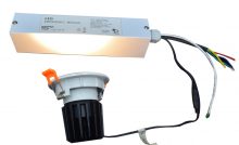 Mini spot LED encastrable rond 3 W AC-DC 12 V DC 24 V trou 50 mm