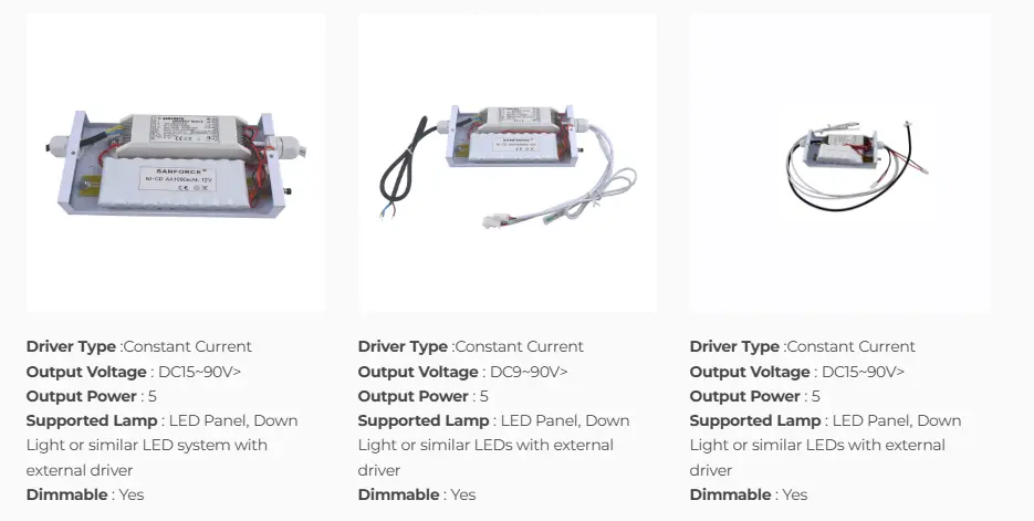 Constant Current LED Emergency Drivers