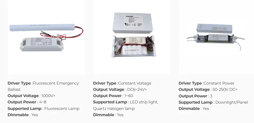 Dimmable Led Emergency Driver